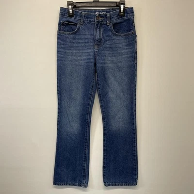 The Children's Place Jeans Youth 10 Blue Bootcut Adjustable Waist 100% Cotton - Image 1 of 4