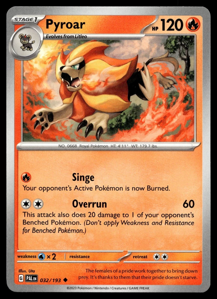 Pyroar 032/193 SV02: Paldea Evolved - Image 1 of 2