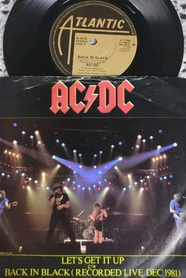 AC/DC 45 RPM-Let's Get It Up / Back In Black ( Live Dec 1981) UK PRESS Vinyl - Image 1 of 4