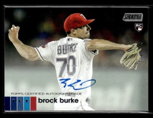 2020 Stadium Club #ABBU Brock Burke Autographs - Picture 1 of 2