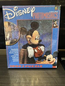 Disney Photomosaic Jigsaw Puzzle Mickey Mouse 1000 pcs Robert Silvers W/Poster - Picture 1 of 10
