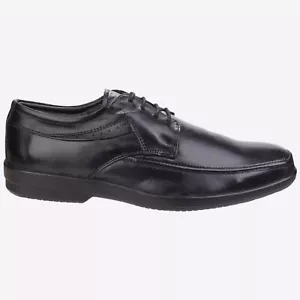 Fleet & Foster Dave Mens Dress Formal Dining Leather Oxford Shoes Black - Picture 1 of 5
