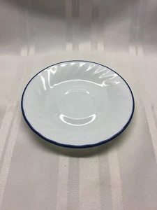 Platillo de rosas de terciopelo azul CORELLE - 6 1/4" de diámetro - bordes de remolino - Corning - Imagen 1 de 3