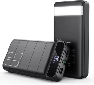 Power Bank 50000mAh Fast Charging USB C 22.5W LED Display 4 Outputs 3 Inputs - Picture 1 of 2