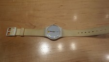 Original 1985 Swatch Watch GW104 DOTTED SWISS Quartz 34 mm Unisex - WORKING