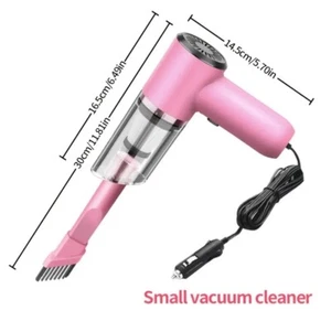Compact 12V Powerful Handheld Car Vacuum - Easy Dust & Pet Hair Removal - Picture 1 of 9