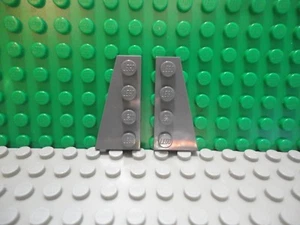 Lego 1 pair of Dark Bluish Gray 4x2 wedge plate wings ship - Picture 1 of 1