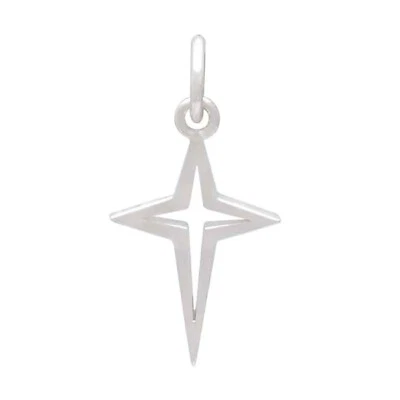 Cruz Estrella del Norte Belén Belén Plata de Ley 925 Dije Cristianismo Foto 1 de 4