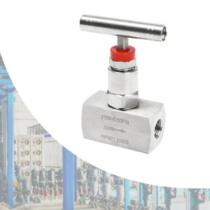 Válvula de aguja recta de alta precisión de acero inoxidable válvula de alta presión 6000 PSI - Imagen 1 de 6