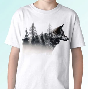 Camiseta Wolf Forest Camiseta Arte Top Lobos Animales Regalo Hombres Mujeres Niños Bebé Tallas - Imagen 1 de 1
