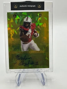 MARSHAWN LLOYD /5 AUTO CRACKED ICE SUPER GLOW 1ST EVER 2023 TRANSFER INVEST - Picture 1 of 2
