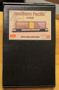 N Scale MICRO-TRAINS LINE MTL 983 02 216 SOUTHERN PACIFIC 50' Stan Boxcar 4-Pack - Picture 1 of 5