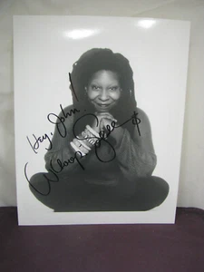 signed photo of actor Whoppi Goldberg, 10x8,inscribed and personalized, B&W - Picture 1 of 2