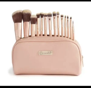 BH Cosmetics CHIC 14 PIECE BRUSH Ser with Cosmetic Case - Picture 1 of 4