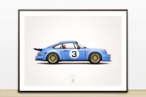 911 Carrera 3.0 RSR 1974 (edición GP) cartel de ilustración impreso (18 x 24) - Imagen 1 de 2