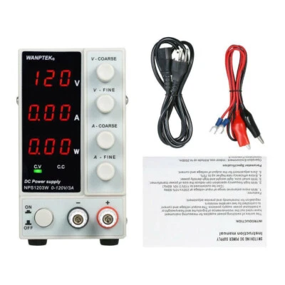 NPS1203W 120V 3A Adjustable Switch Lab DC Power Supply 110V/220V 3 Digits - Image 1 of 4
