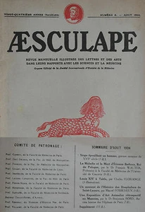 Äskulap Nr. 8 - 1934: Kunst und Medizin (siehe Foto-Zusammenfassung) - Bild 1 von 3