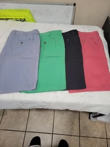 Tommy Hilfiger Dockers Izod Herren Shorts vorne flach lässig Flagge Twill Menge 6 - Bild 1 von 14