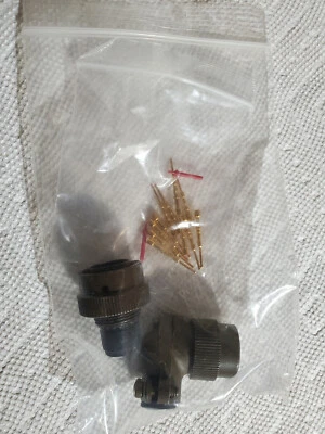 Souraiu 851-08RC12-10P50 Circular MIL Spec Connector Assembly w/Strain Relief - Image 1 of 3