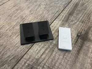 Remote Stand for Lutron Caseta Pico Remote - Dual Pedestal - 3D Printed - Black - Picture 1 of 10