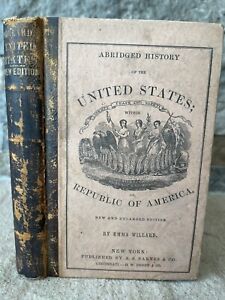 Old HISTORY OF THE UNITED STATES Book 1857 MAPS REVOLUTION INDIANS TEXAS COLONY