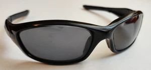 Occhiali da sole Oakley Straight Jacket 12-935 montatura nero lucido lenti nere iridio - Foto 1 di 12
