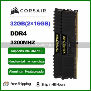 CORSAIR VENGEANCE LPX RAM 32GB (2x16GB) DDR4 3200MHz C16 UDIMM Desktop Memory IT - Picture 1 of 9