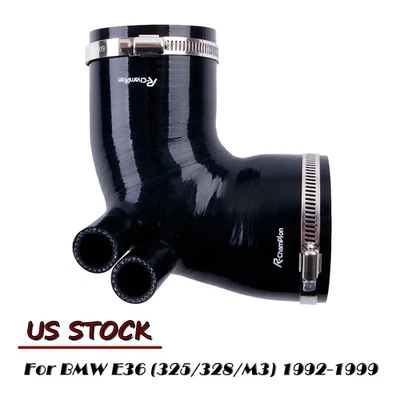 For BMW E36 (325/ 328/M3) Z3 1992-1999 Silicone Air Intake Inlet Boot Hose 4Ply - Image 1 of 4