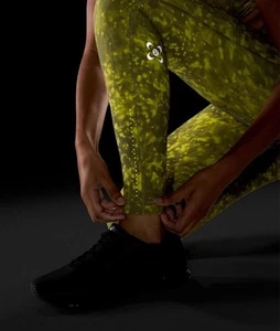 Lululemon Size 10 Seawheeze Swift Speed High-Rise Tights 28” Yellow Outdoors Gym - Picture 1 of 15