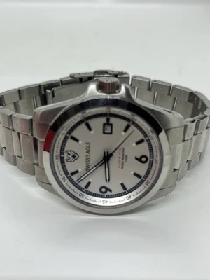 Reloj pulsera Swiss Eagle SE-9182A-33 CRISTAL DE ZAFIRO DUFAUX automático para hombre Foto 1 de 4