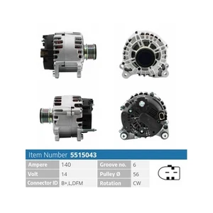 Alternator EB1681Q-1 06F903023HX 8EL011710791 06F903023C 06F903023F 03L903023F - Picture 1 of 2