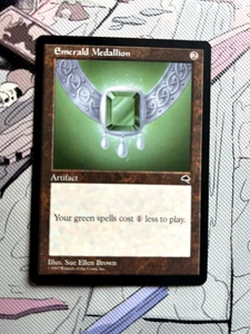Smaragd Medaillon | Excellent | Tempest Rare | 1997 Magic the Gathering Karte - Bild 1 von 2