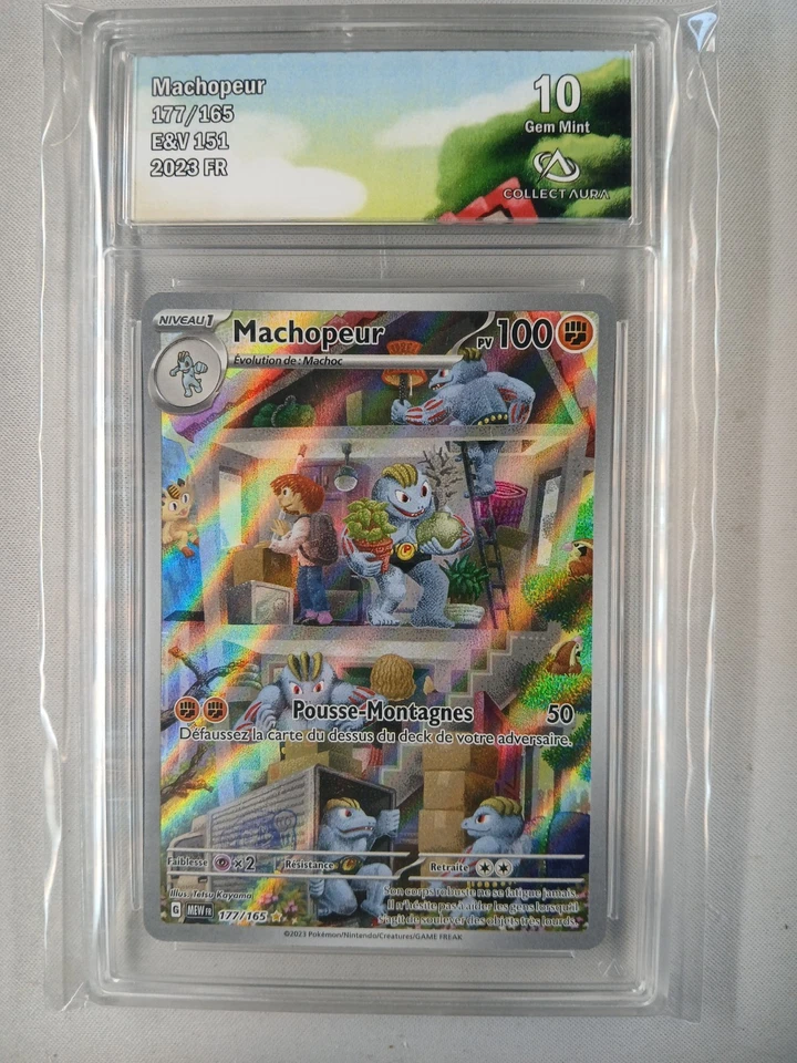Carte Pokémon FR Machopeur (MEW 177) 151 COLLECT AURA 10 817658456 - Photo 1/1