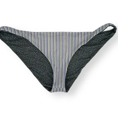 Prana Elina Reversible Descarado Bikini Parte Inferior Talla XL Ejército Manchas Rayas Traje de Baño Foto 1 de 4