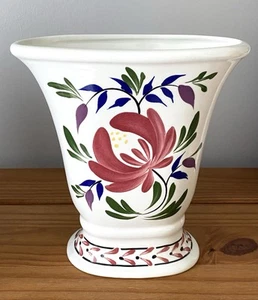 Portmeirion Fan Shaped Vase Welsh Dresser Pattern by Angharad Menna 18cm - Picture 1 of 7