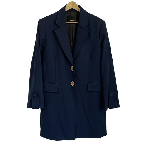 Auth COACH Cappotto donna blu scuro