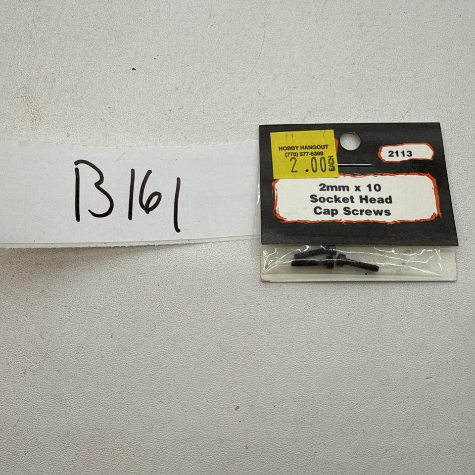 Du-Bro Cap Head Machine Screws M2x10mm Hex Drive Rc Hardware 2mmx10mm 4 pcs 2113 - Image 1 of 1