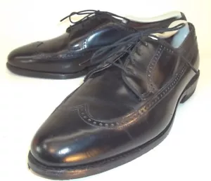 Scarpe uomo Allen Edmonds Oxford RICHMOND US 8,5 C pelle nera punta ala 2679 - Foto 1 di 12