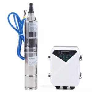 Pompa acqua solare DC 24V /48V 400W 600W 1500W pozzo sommergibile irrigazione giardino - Foto 1 di 37