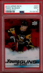 2019-20 UPPER DECK TEDDY BLUEGER YOUNG GUNS CLEAR CUT #231 PSA 9 MINT UD YG - Picture 1 of 1