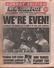 New York Post October 11 1998 New York Yankees Derek Jeter 020320AME