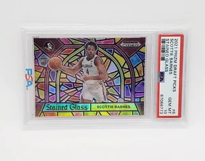 2021 Prizm Draft Picks SCOTTIE BARNES RC #6 STAINED GLASS PSA 10 - Picture 1 of 1