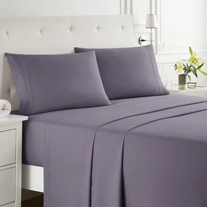 Super Deluxe 1800 Collection Hotel Quality 4 Piece Deep Pocket Bed Sheet Set - Picture 1 of 64