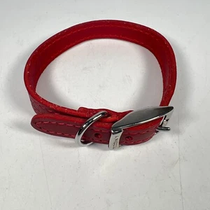 Ancol 12" Collare per cane in pelle rossa - INUTILIZZATO - Foto 1 di 6