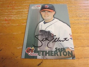 Seth Etherton 1999 Team Best Autographs #17 Trading Card MLB Baseball Angels - Picture 1 of 2