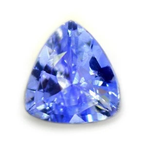 Certified 0.42ct Natural Ceylon Blue Sapphire VS Clarity Sri Lankan Trillion - Picture 1 of 6