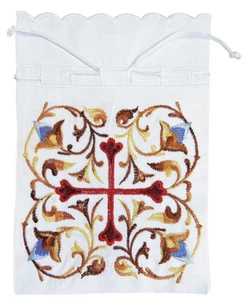 Bolsa Cristiana Ortodoxa Pan Santo Antidoro Estuche Algodón Griego 7.5" 19cm - Imagen 1 de 1