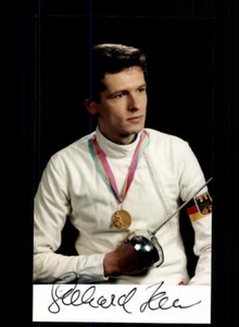 Gerhard Heer Foto Original Signiert Fechten + A 175432 - Bild 1 von 2