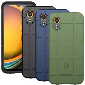 Shockproof Armor Phone Case + Tempered Glass Screen for Samsung Galaxy Xcover 7 - Picture 1 of 22