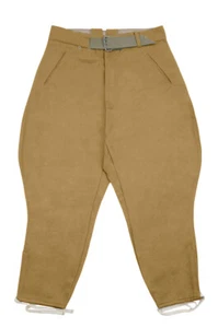 Pantalones de arena primer tipo DAK/Tropical Afrikakorps alemanes Segunda Guerra Mundial - Imagen 1 de 2